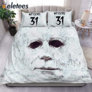 Horror Michael Myers Face Bedding Set 2