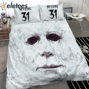 Horror Michael Myers Face Bedding Set 3
