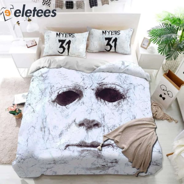 Horror Michael Myers Face Bedding Set