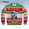 Husky Merry Woofmas Ugly Christmas Sweater
