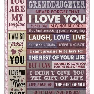 I Am So Proud Of You Special Gift For Granddaughter Blanket 3