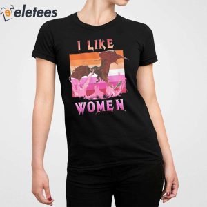 I Like Women Lesbian Flag Shirt 2