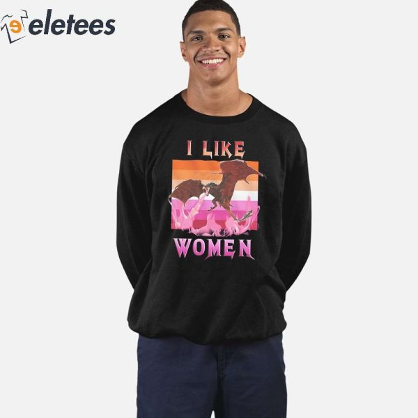I Like Women Lesbian Flag Shirt