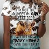 I’m Not The Sweet Girl Next Door Highland Cow Print Shirt