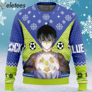 Isagi Yochi Blue Lock Ugly Christmas Sweater 1
