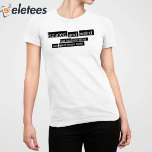  Isolated and weird but has nice titties and great music V-Neck  T-Shirt : Clothing, Shoes & Jewelry