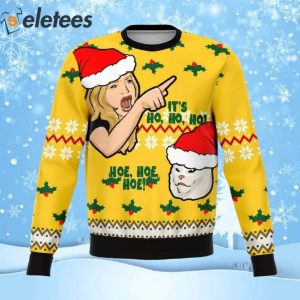 Its Hoe Hoe Hoe Funny Ugly Christmas Sweater 1