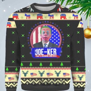 Joe Biden The Joe Ker Joker Ugly Christmas Sweater 1