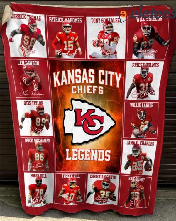 KC Chiefs Legends Blanket