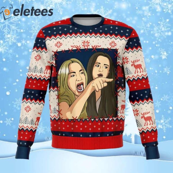 Karen Yelling Funny Ugly Christmas Sweater