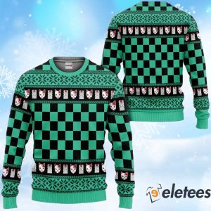 Kimetsu Tanjiro Ugly Christmas Sweater 1