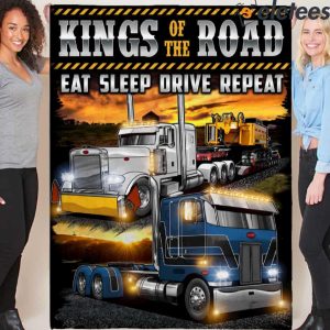 Kings Of The Road Eat Sleep Drive Repeat Blanket 2