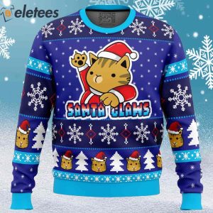 Kitty Claws Ugly Christmas Sweater 1