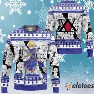 Kurapika Anime Hunter x Hunter Xmas Ugly Christmas Sweater Gift