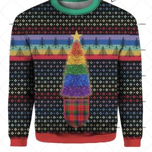 LGBT Christmas Tree Ugly Sweater 1