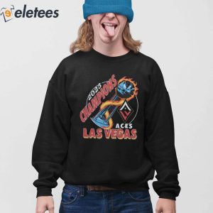 Las Vegas Aces Homage Unisex 2023 Wnba Finals Champion Trophy Hoodie And T  Shirt