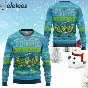 Leonardo Teenage Mutant Ninja Turtles Ugly Christmas Sweater 2