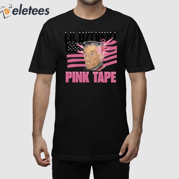 Lil Uzi Vert Pink Tape Black Portrait Shirt