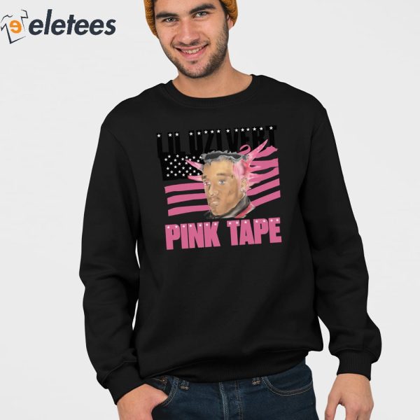 Lil Uzi Vert Pink Tape Black Portrait Shirt