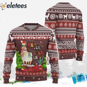 Llama Ugly Christmas Sweater 0