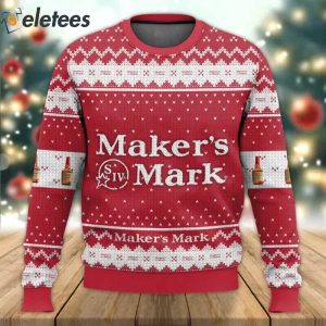 Makers Mark Drink Ugly Sweater 1