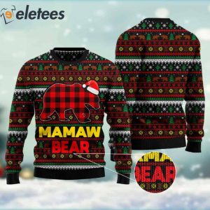 Mamaw Bear Ugly Christmas Sweater 2