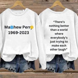 Matthew Perry 1969-2023 Long Sleeve Sweatshirt