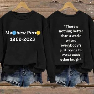 Matthew Perry 1969 2023 Long Sleeve Sweatshirt 2