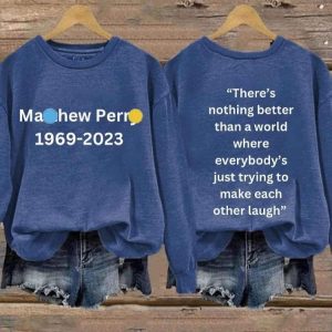 Matthew Perry 1969 2023 Long Sleeve Sweatshirt 3