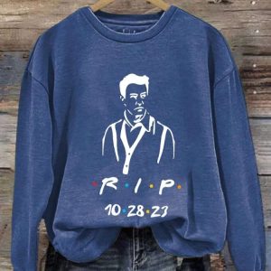 Matthew Perry RIP Long Sleeve Sweatshirt 4