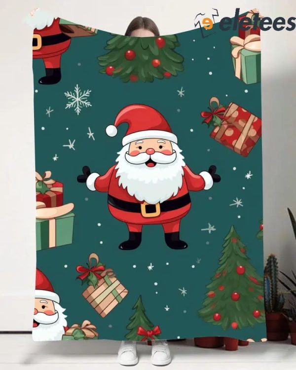 Merry Christmas Santa Blanket