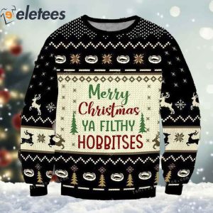 Merry Christmas You Filthy Hobbitses Ugly Sweater1