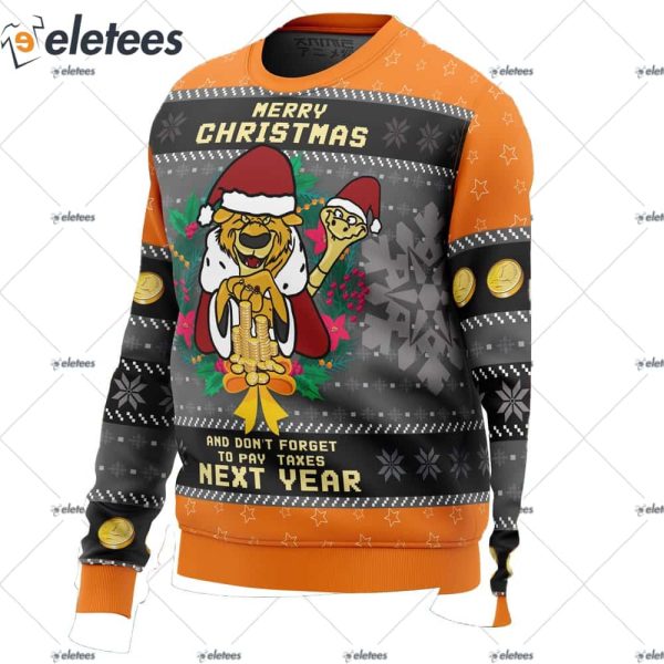 Merry Taxes Christmas Robin Hood Ugly Christmas Sweater