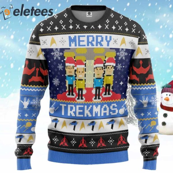 Merry Trekmas Ugly Christmas Sweater