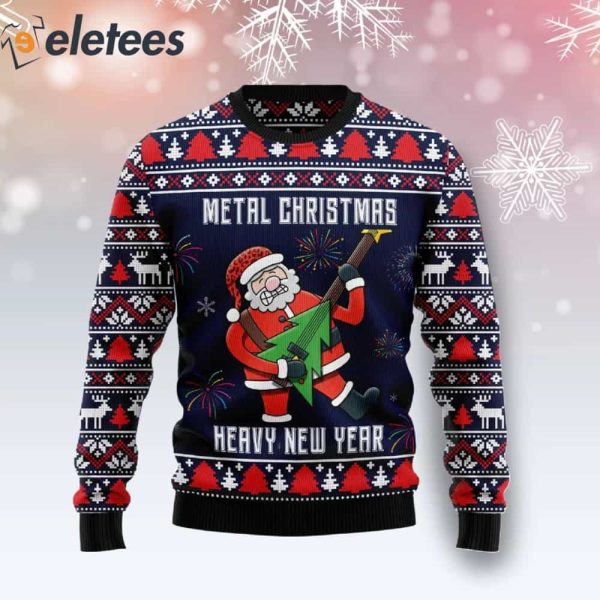 Metal Christmas Heavy New Year Ugly Christmas Sweater