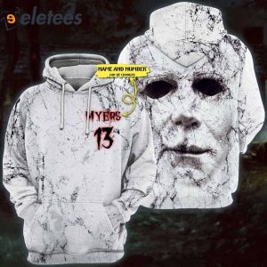 Michael Myers Horror White Face 3D All Over Printed Shirt 4