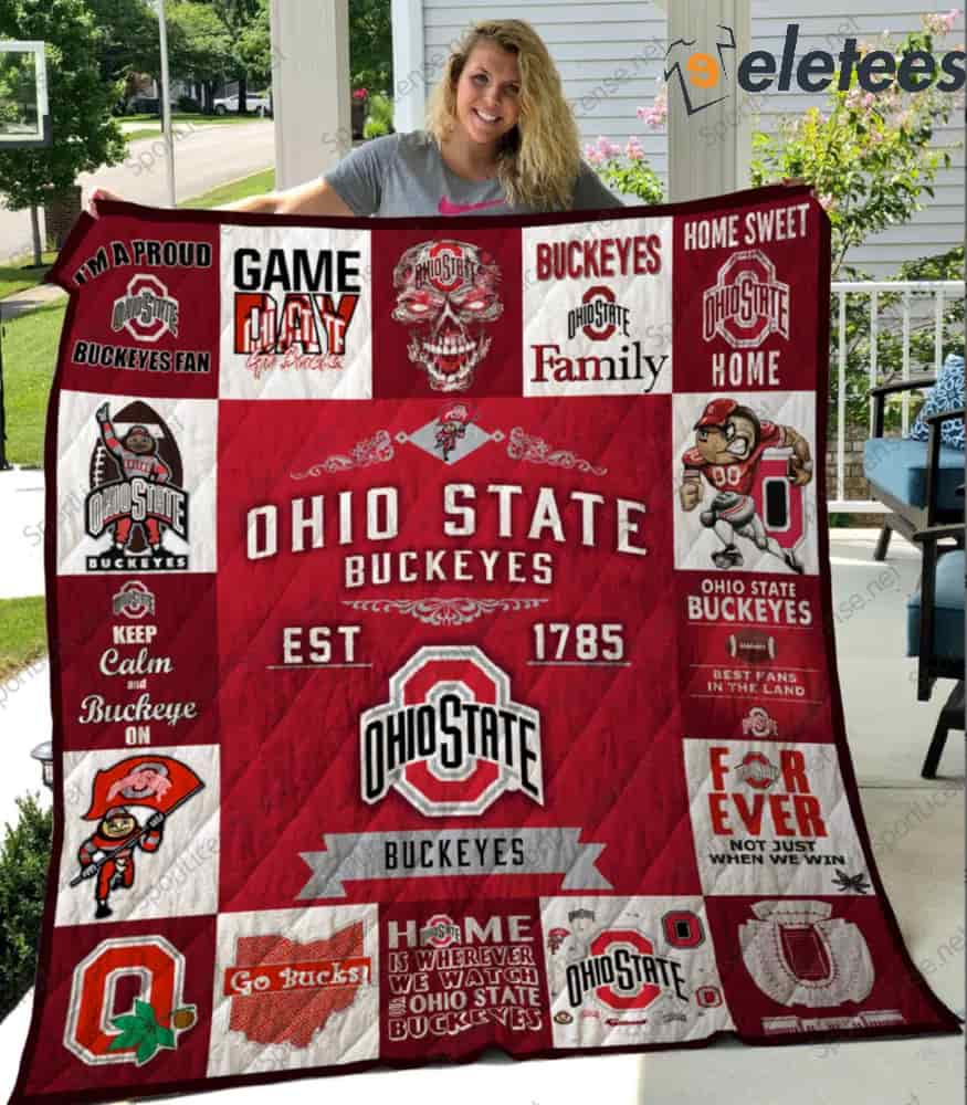 NCAA Ohio State Buckeyes Sherpa Fleece Blanket Gifts For Fans