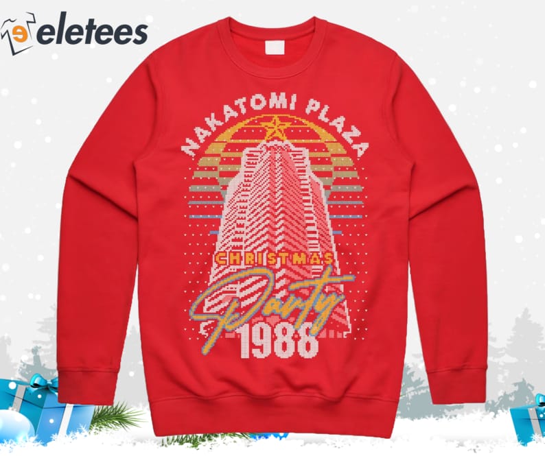 Nakatomi plaza christmas party sweater hot sale