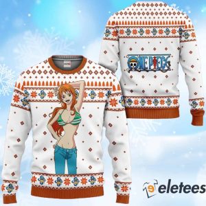 Nami Anime Ugly Christmas Sweater 1