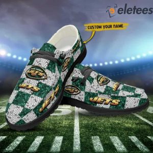 New York Jets NFL Personalized Dude Shoes 2