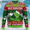 None Of My Business Kermit the Frog Ugly Christmas Sweater