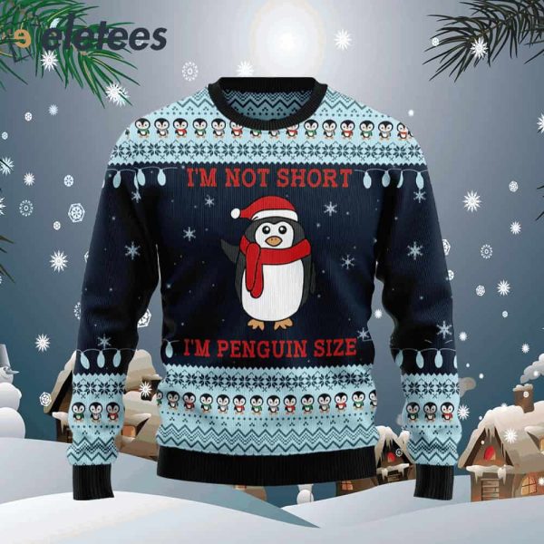 Not Short Penguin Size Ugly Christmas Sweater