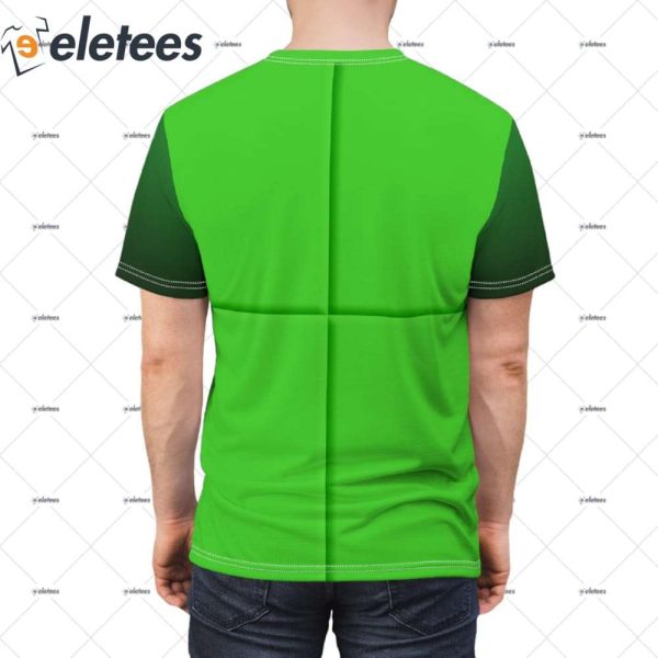 Number Four Green Blocks Halloween Costume Shirt