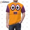 Number Two Orange Blocks Halloween Costume Shirt