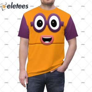 Number Two Orange Blocks Halloween Costume Shirt 1