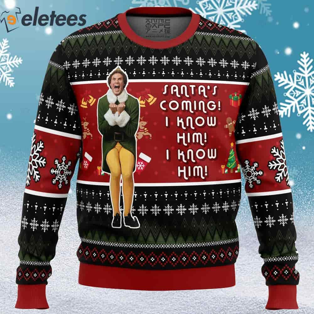 Elf movie shop ugly sweater