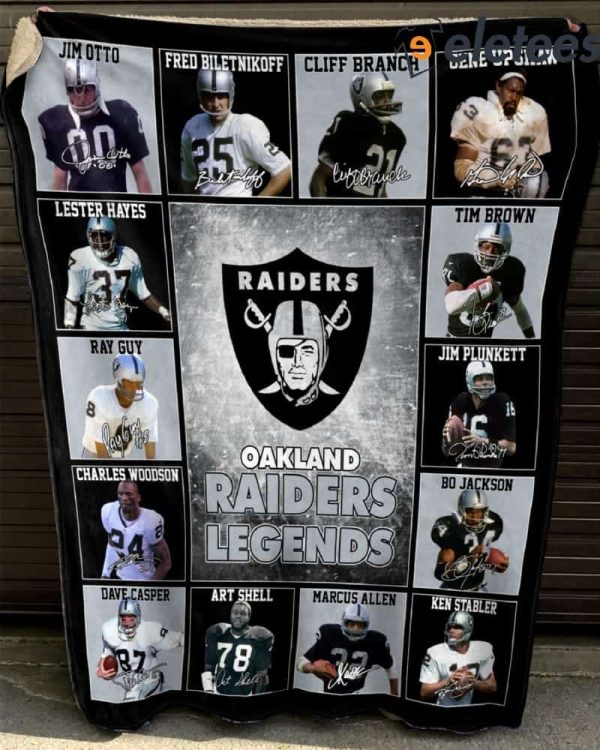 Oakland Raiders Legends Blanket