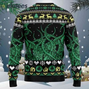 Octopus Cool Ugly Christmas Sweater1