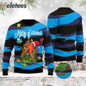 Octopus Merry Octomas Ugly Christmas Sweater 2