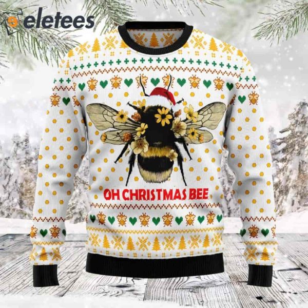 Bee Oh Christmas Bee Ugly Christmas Sweater